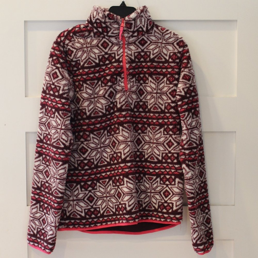 Prince & Fox Sherpa 1/4 Zip Cozy Sweater Womens Size Medium